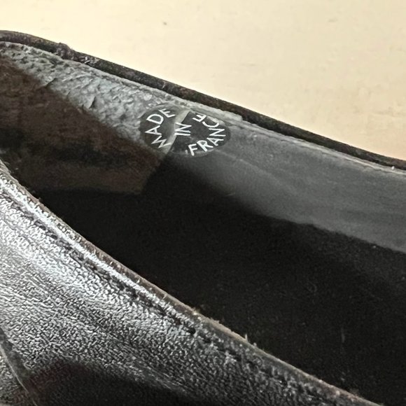 Mephisto Black Leather Dress Shoes Oxfords main image 5